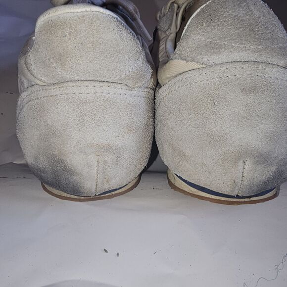 Vtg 1980's Korean VINTAGE RED White Athletic Shoes Size 10 - Picture 5 of 16